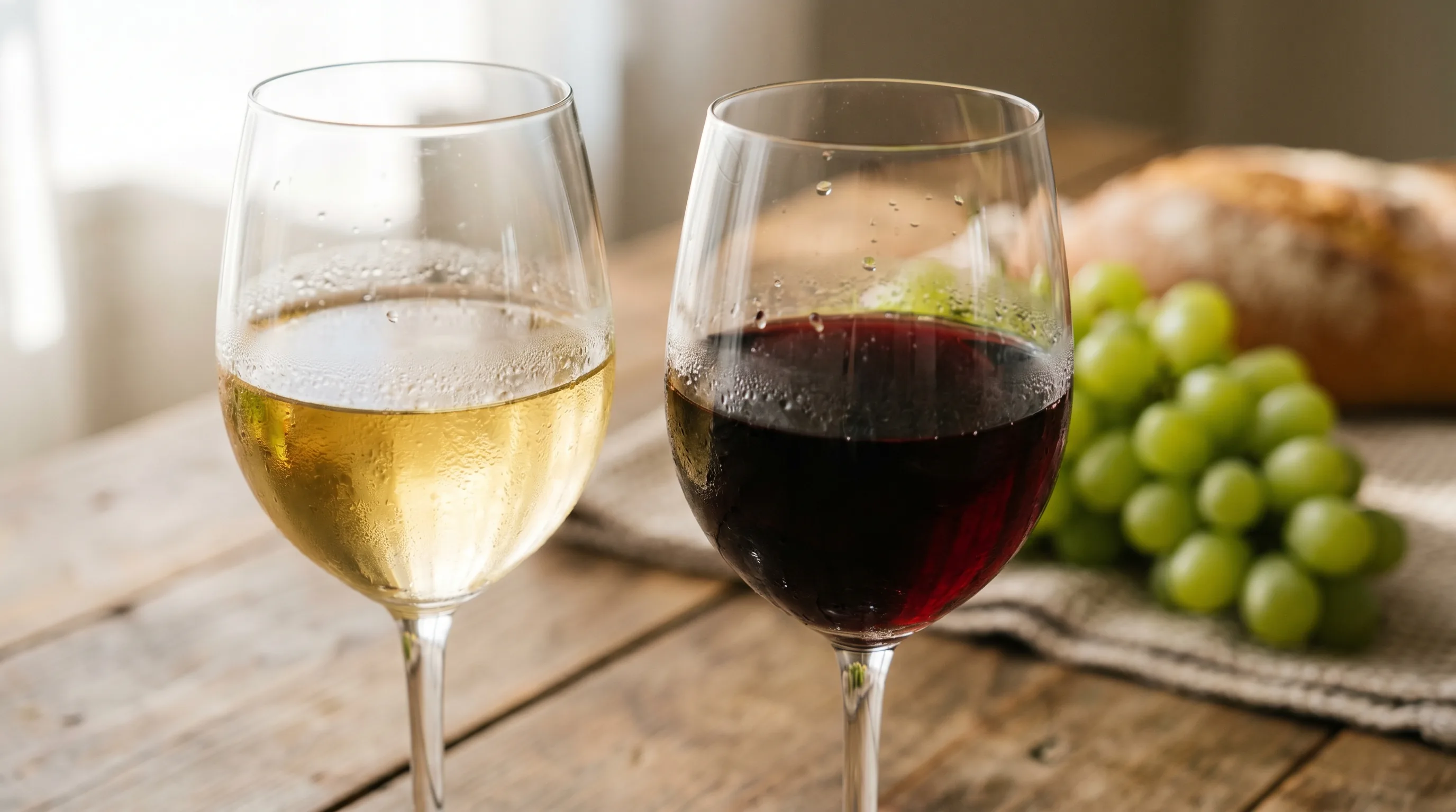 Rotwein vs Weisswein - Kalorien, Gesundheit und Stilunterschiede im Vergleich